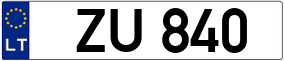 Trailer License Plate